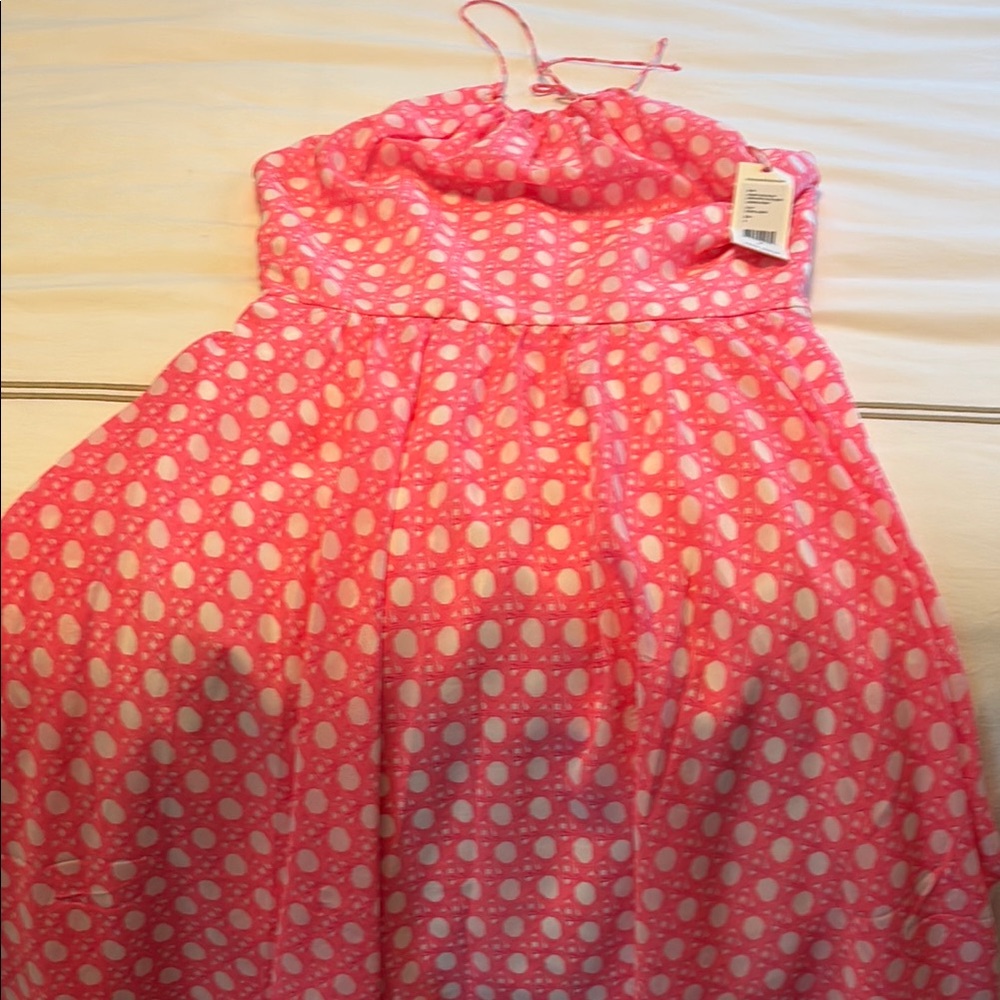 Vineyard Vines Pink Polka Dot Dress